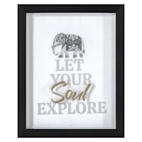 Let Your Soul Explore Framed Shadowbox, 8x10