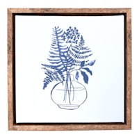 Honeybloom Plant in Vase Botanical Canvas Wall Art, 8x8