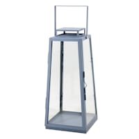 Ty Pennington Blue Metal Lantern, 14"
