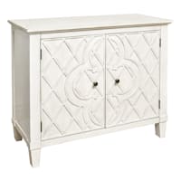 Providence Coventry Cross Wooden Cabinet, White