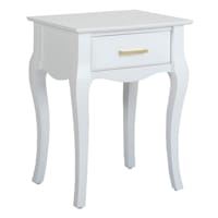 Grace Mitchell Scarlett End Table, White