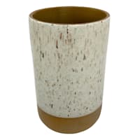 Honeybloom Brown Speckled Porcelain Vase, 9"