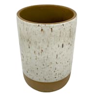 Honeybloom Brown Speckled Porcelain Vase, 7"