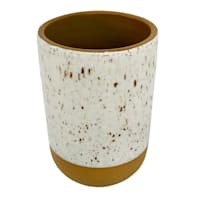 Honeybloom Brown Speckled Porcelain Vase, 5.5"