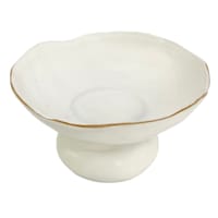 Crosby St. White Ceramic Plate, 7.5"