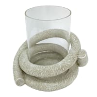 Crosby St. Candle Holder with Glass, 6.7"
