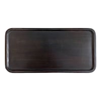 Black Wooden Decorative Tray, Large