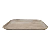 White Wooden Decorative Tray, Medium