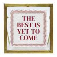 Honeybloom The Best Is Yet To Come Metal Table Sign, 4"