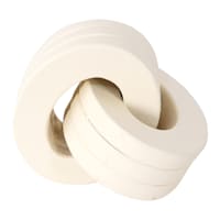 Honeybloom White Wooden Knot Decor, 6"