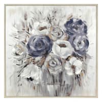Providence Framed Floral Canvas Wall Art, 24"