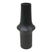 Found & Fable Black Ceramic Vase, 8"