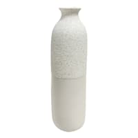 Honeybloom White Ceramic Vase, 9.3"