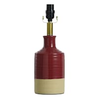 Honeybloom 2-Tone Red & Cream Accent Lamp, 14"