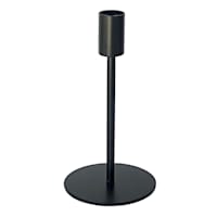 Found & Fable Black Metal Candle Holder, 7"