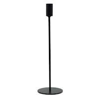 Found & Fable Black Metal Candle Holder, 11"
