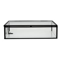 White Glass Decorative Box, 8x6