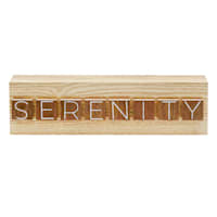 Serenity Block Sign, 11x3