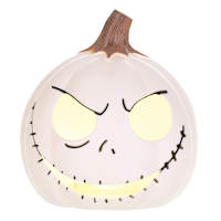 Nightmare Before Christmas Jack Skellington Light Up Halloween Pumpkin, 6"
