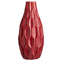 7X15 Katherine Vase Red