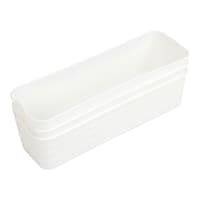 3-Pack Storage Sort Bin, White