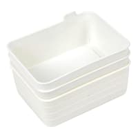 3-Pack Storage Sort Bin, White