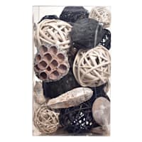 Found & Fable Black & Natural Dried Botanical Bowl Filler