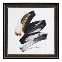 Crosby St. Glass Framed Abstract Print Wall Art, 25"