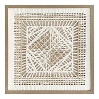 Crosby St. Glass Framed Rice Paper Wall Art, 21"