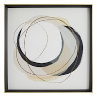Crosby St. Glass Framed Abstract Print Wall Art, 32"