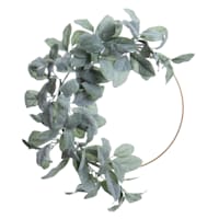 Lamb's Ear Half Wreath, 18x14