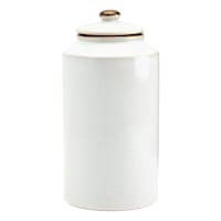 Geneva White Ceramic Canister, Large