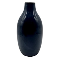 Honeybloom Blue Ceramic Vase, 7"