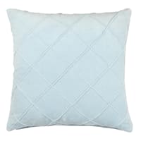 Grace Mitchell Blue Pleated Throw Pillow, 18"