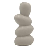 Crosby St. Grey Ceramic Vase, 8"