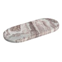 Brown Marble Trinket Tray, 12"
