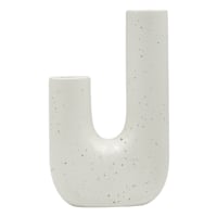 Crosby St. Grey Speckled Ceramic Vase, 9"