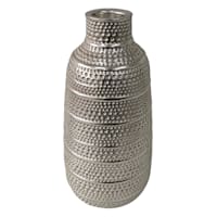 Silver Bottle Vase, 8"