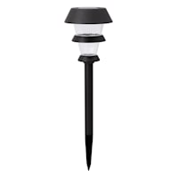 3-Lumens LED Solar 3-Tier Pathway Light, Brown