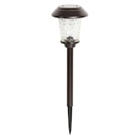 5-Lumen Solar Brown Dotted Glass Pathway Light