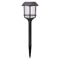 6-Pack 8-Lumen Solar Oil Rubbed Bronze Caged Pathway Lights