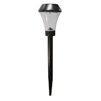 3-Lumens LED Black Metal Solar Pathway Light