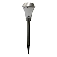 3-Lumens LED Silver Metal Solar Pathway Light