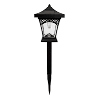 3-Lumen Solar Black Squared Pathway Light