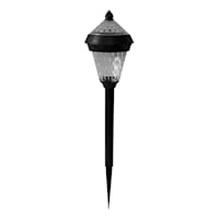 2-Lumen Solar Black Pineapple Pathway Light