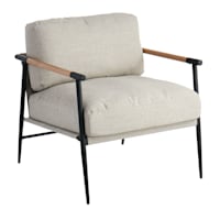 Ty Pennington Cruz Metal Accent Chair, Grey