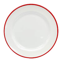 Bistro Red Rim Melamine Salad Plate