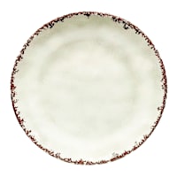 Honeybloom White Melamine Dinner Plate, 11"