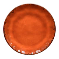 Honeybloom Orange Melamine Dinner Plate, 11"