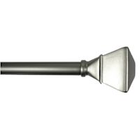 Parker 3/4" Pewter Trumpet Curtain Rod, 28-48"